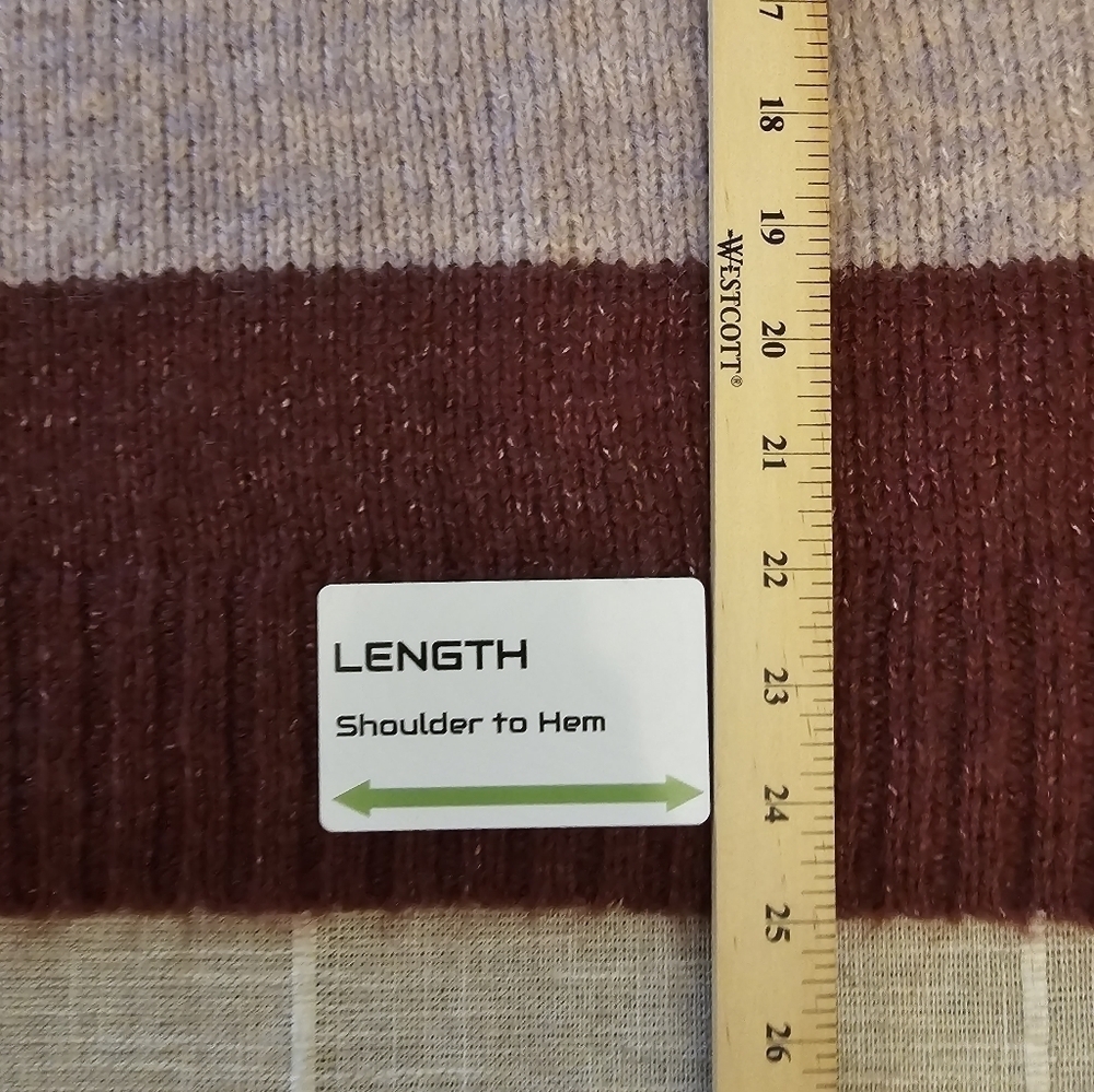 Nwt Old Navy Large Wool Blend Color Block Pullove… - image 8